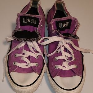 Converse All Star Lt Purple double tongue sneakers